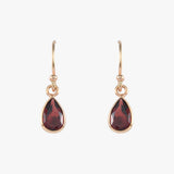 Pear Mozambique Garnet Earrings