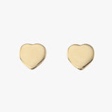 Polished Heart Studs