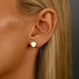 Polished Heart Studs