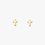 Polished Cross Studs