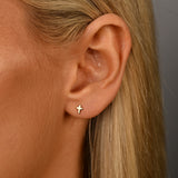 Polished Cross Studs