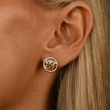 Round Eye of Ra Studs