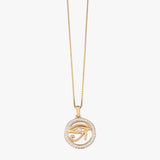 Diamond Framed Eye of Ra Necklace