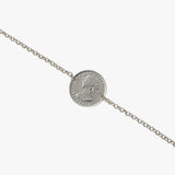 Coin Curb Chain Bracelet