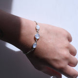 Moonstone Triple Bracelet
