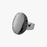 Curved Oval Plate Ring