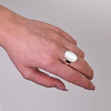 Curved Oval Plate Ring