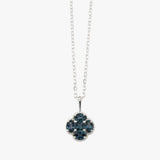 London Blue Topaz Clover Necklace