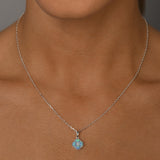 Czelline Opal Clover Belcher Necklace