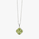 Peridot Clover Belcher Necklace