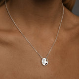 Mosaic Gemstone Belcher Necklace