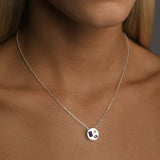 Mosaic Gemstone Belcher Necklace