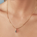 Maeve London Blue Topaz Necklace