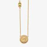 Maeve Peridot Micro Coin Necklace