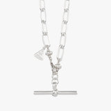 Large Clip Chain T-Bar Necklace