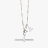Flat Curb T-Bar Necklace