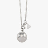 Flat Curb Large Chime Ball Necklace