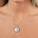 Sixpence Coin Box Chain Necklace