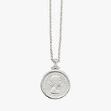 Hinged Sixpence Coin Belcher Necklace