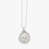 Hinged Threepence Coin Box Chain Necklace