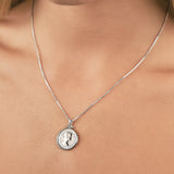 Hinged Threepence Coin Box Chain Necklace
