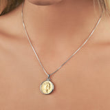 Hinged One Cent Coin Box Chain Necklace