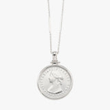 Hinged Token Coin Bar Necklace
