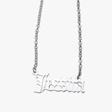 Old English Name Necklace