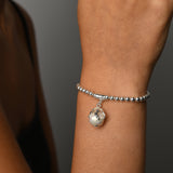 Stretchy bracelet with overflow baroque pearl