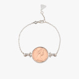 Hinged Two Cent Coin Bracelet