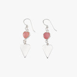 Falling Hearts Hook Earrings