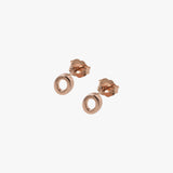 Open Oval Stud Earrings