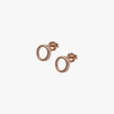 Open Circle Stud Earrings
