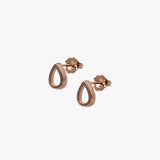 Open Pear Stud Earrings
