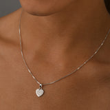 Box Chain Necklace with VT Liebe Heart