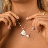 Adjustable Box Chain Necklace with VT Plate Flip