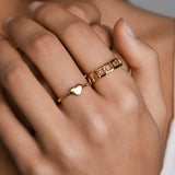 Twisted Mini Heart Ring