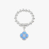 Czelline Opal Clover Stretchy Ring
