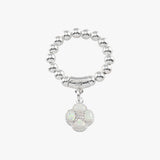 Czelline Opal Clover Stretchy Ring