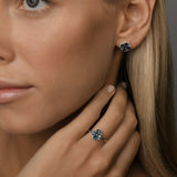 London Blue Topaz Clover Fine Ring