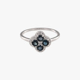 London Blue Topaz Clover Fine Ring