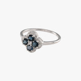 London Blue Topaz Clover Fine Ring