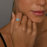 Czelline Opal Clover Fine Ring