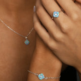 Czelline Opal Clover Fine Ring