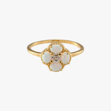Czelline Opal Clover Ring