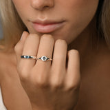 Emerald Cut London Blue Topaz Ring