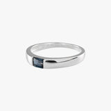 Emerald Cut London Blue Topaz Ring