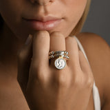 Coin Double Stretchy Ring