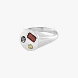 Mosaic Gemstone Round Ring