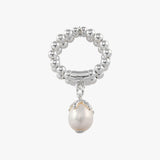 Baroque Pearl Double Stretchy Ring